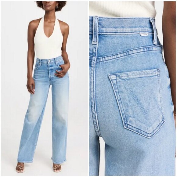 💕MOTHER💕 High Waisted Spinner Skimp Jeans ~ Fish Out of Water 29 NWT - Picture 5 of 17